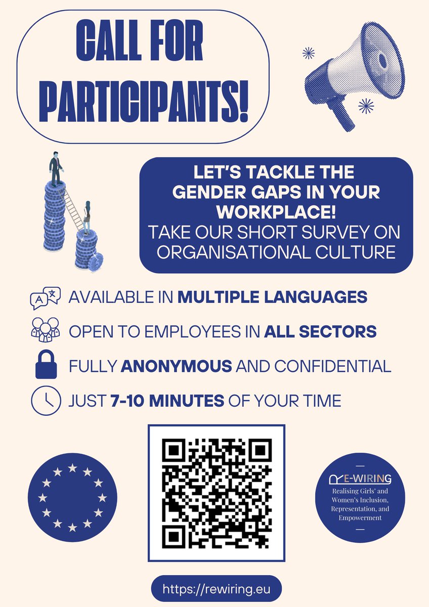 Jocelyn Chalmers (@chalmersjocelyn) on Twitter photo Participants needed for our <a href="/REWIRING_EU/">RE-WIRING 🇪🇺</a> survey... help us help you tackle the gender gaps in your workplace! Participants needed for our <a href="/REWIRING_EU/">RE-WIRING 🇪🇺</a> survey... help us help you tackle the gender gaps in your workplace!