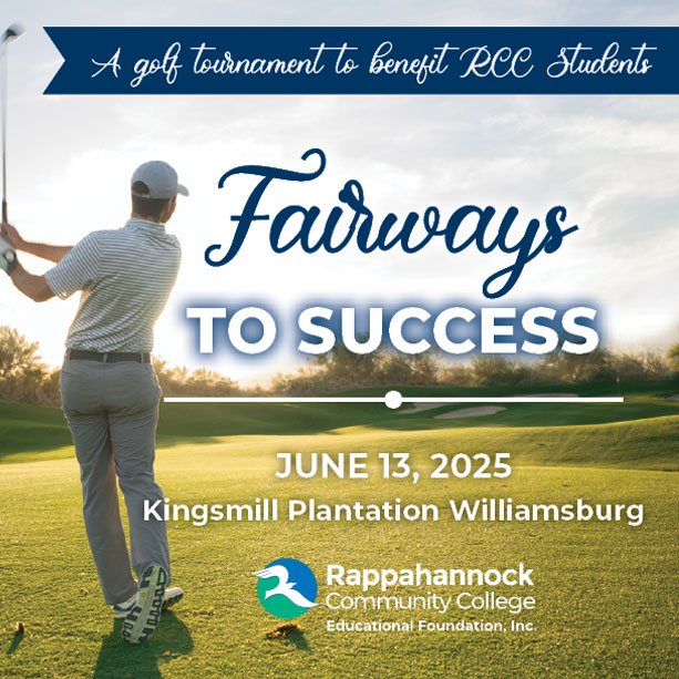 rappahannock_cc's tweet photo. Announcing RCC's Fairways to #Success #Golf #Tournament - benefiting the construction of a state-of-the-art Health Sciences building! June 13 at historic #Kingsmill Plantation in #Williamsburg.
Register your team today! https://t.co/BuJTn4635o https://t.co/irgXTsfhQp