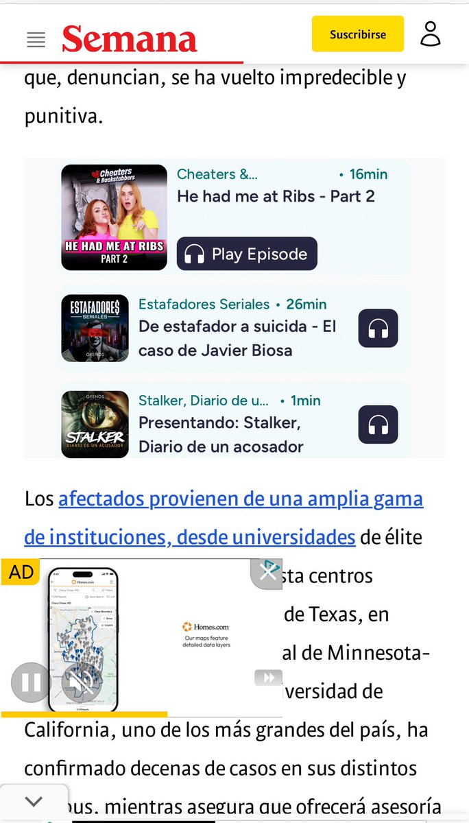 <a href="/RevistaSemana/">Revista Semana</a> Es imposible leer un artículo de ustedes, tienen demasiada publicidad, se que eso es parte del negocio pero debe haber un equilibrio, pensé que eran mis cookies pero las desactivé todas y sigue apareciendo sus baner y anuncios, la verdad es terrible, hay medios más limpios. Adiós