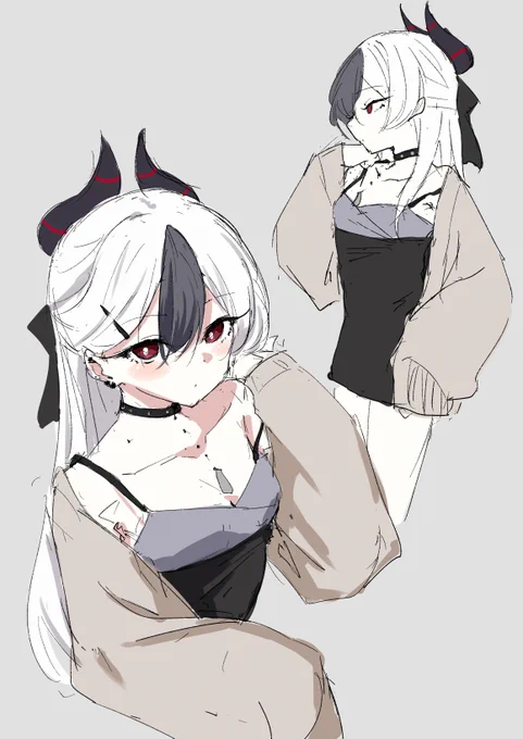 顔のテイストを変えてみたWIP 