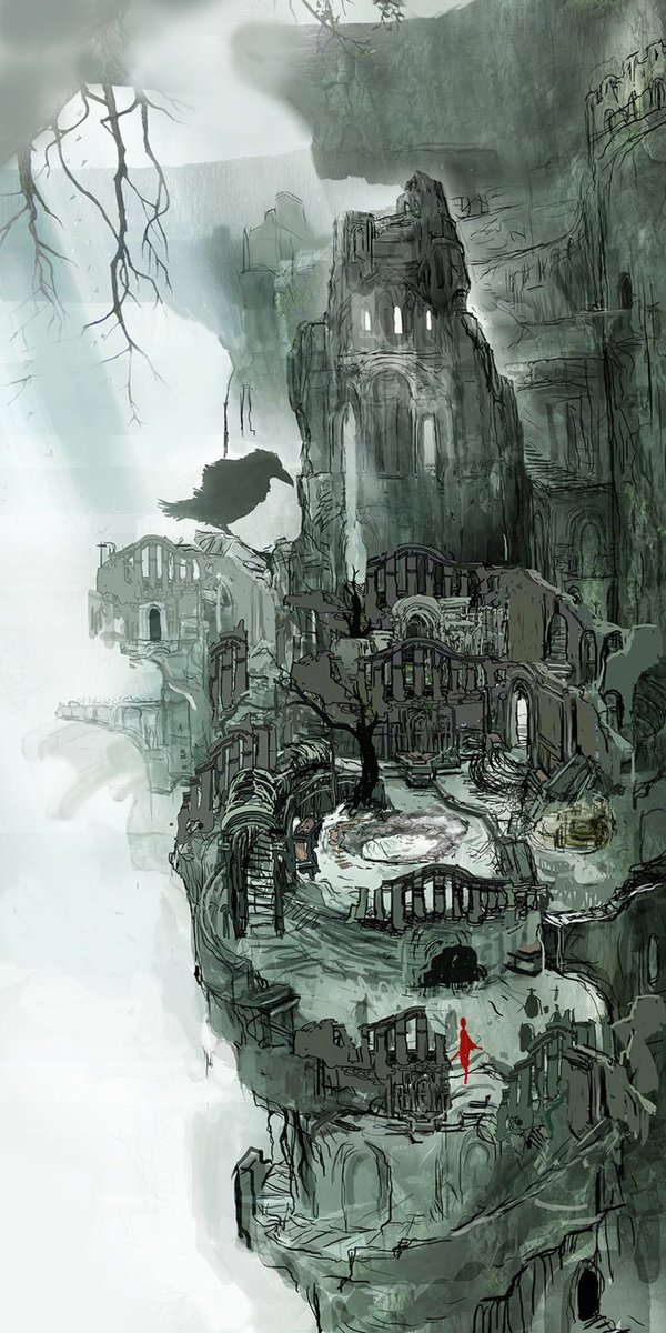 VideoArtGame's tweet photo. Concept art | Dark Souls - Firelink Shrine https://t.co/RICgPZK4bk