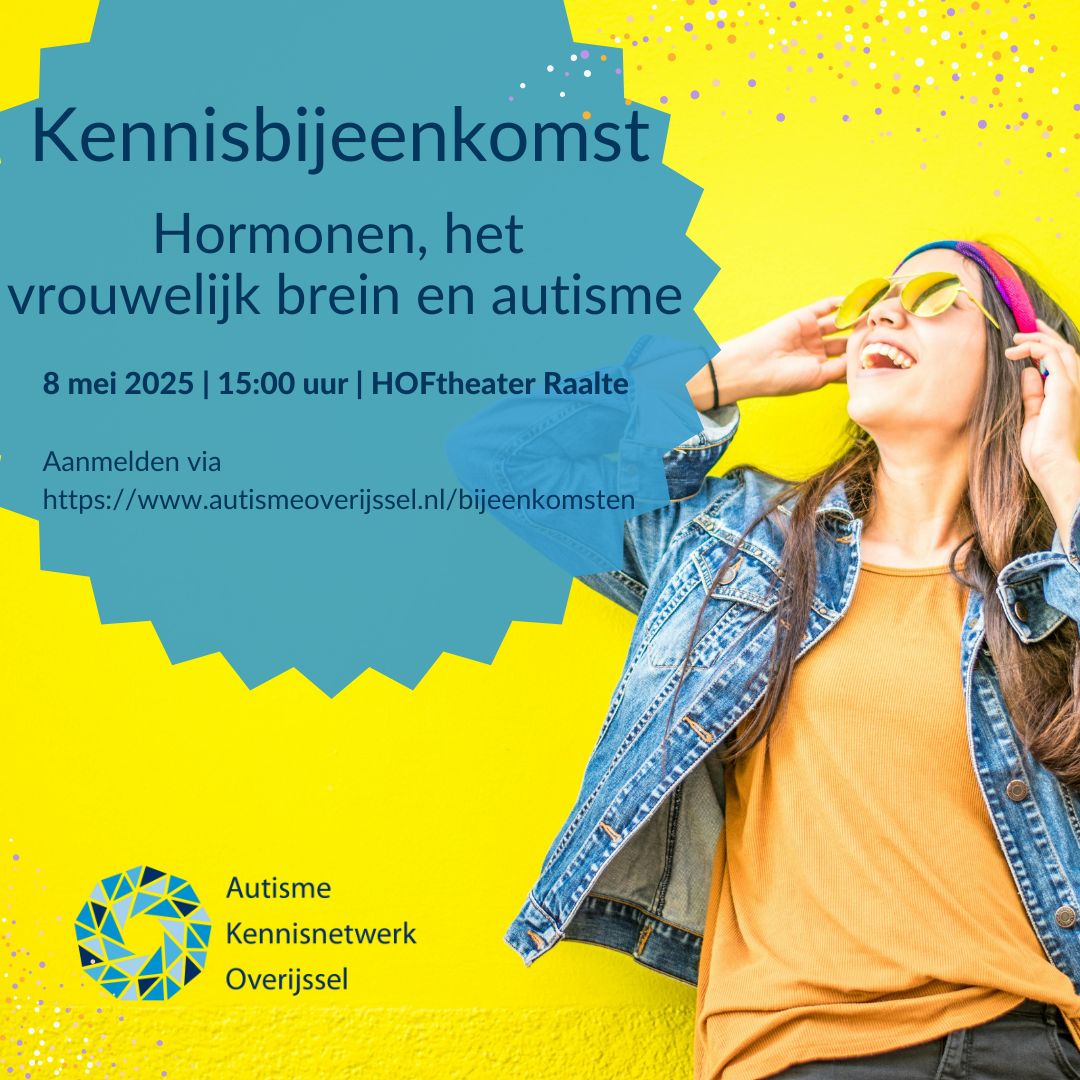 AutismeKO's tweet photo. Volgende maand, op 8 mei is onze kennisbijeenkomst over de invloed van hormonen op het brein in het HOFtheater in Raalte. Aanmelden kan nog via: Autisme Overijssel - Kennisbijeenkomst: Hormonen, het vrouwelijk brein en autisme https://t.co/mloYepw9N1