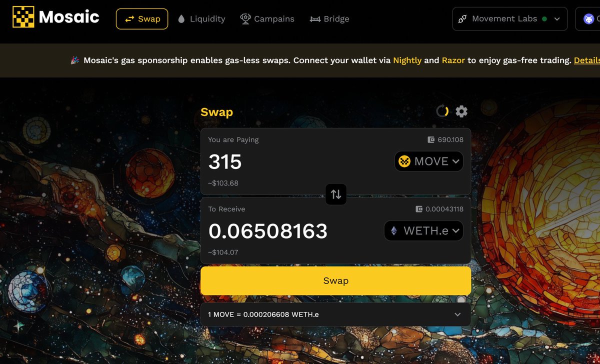 kirprih's tweet photo. SWAP TIME
I'm starting the company from now on @mosaicagg, we'll meet the real Hercules in a week, I'll publish the results at the end of the week.
I start spinning at 690 $MOVE

 #MosaicSwapathon #gmove #gmovetogether https://t.co/aOaAISHNWZ