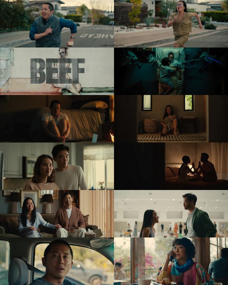 QuentWestbrook's tweet photo. La série « Beef » ou « Acharnés » (en français) de Lee Sung Jin, c'est clairement l'une des meilleures séries #Netflix !

Vous loupez vraiment quelque chose si vous ne l'avez pas vu. C'est hyper bien écrit, drôle, dramatique, très prenant et qualitatif.
Steven Yeun et Ali Wong forment un excellent duo, leur alchimie fonctionne tellement bien 🔥

Un pur régal à regarder et une oeuvre qui marque ✨