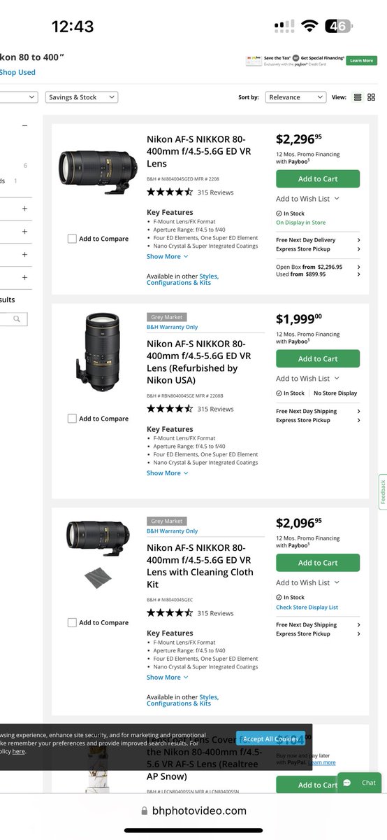 MAKE ME AN OFFER ON THIS BRAND NEW NIKON TELEPHOTO LENSE. FIRST COME FIRST SERVE. CLICK ON LINK FOR FEATURES AND GUIDE bhphotovideo.com/c/product/9361…