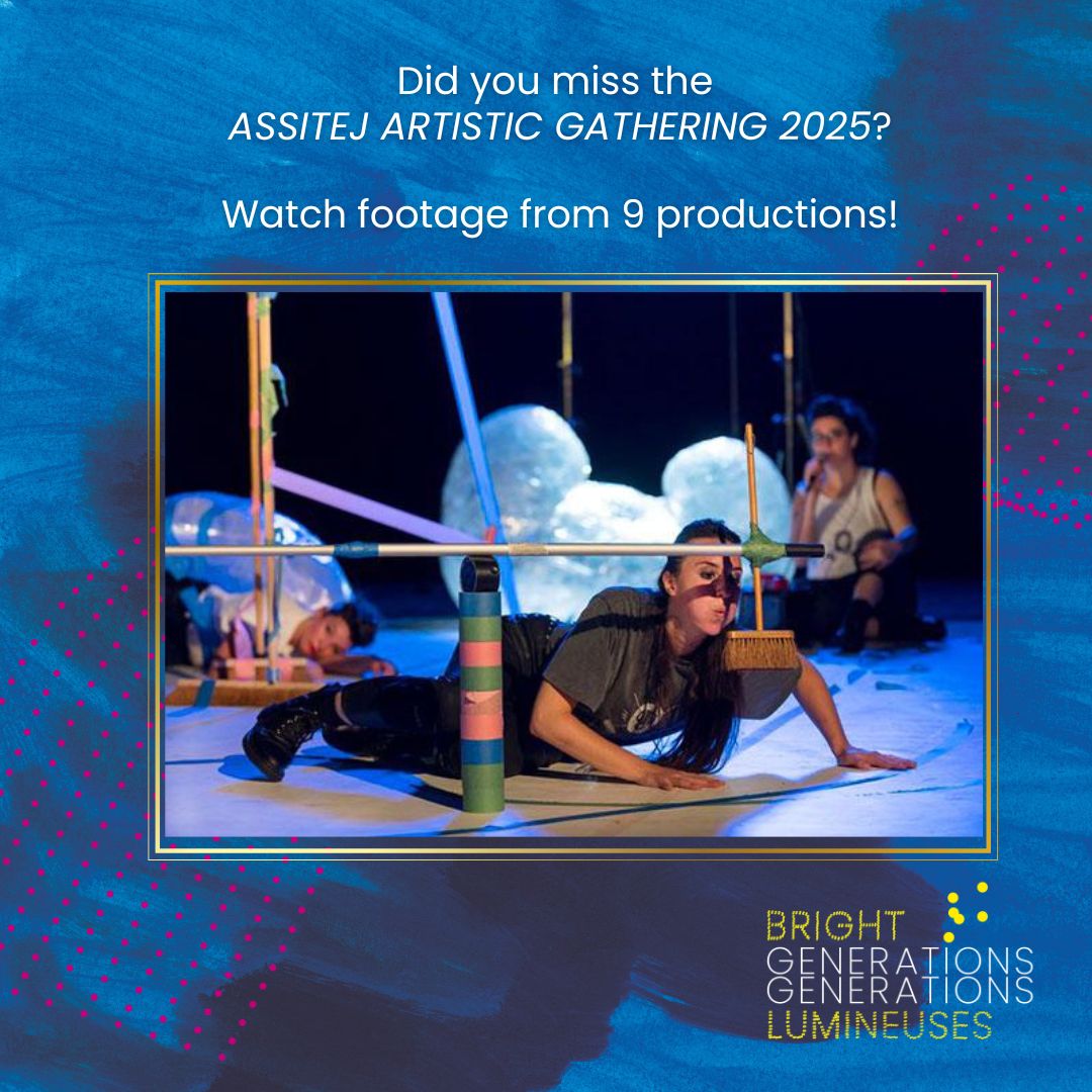 Were you unable to attend the last ASSITEJ Artistic Gathering "Bright Generations" in Marseille, France? This is the LAST WEEK to watch 9 of the productions that were part of this unforgettable festival! For more details on how to watch them, visit: buff.ly/KLpSOIn