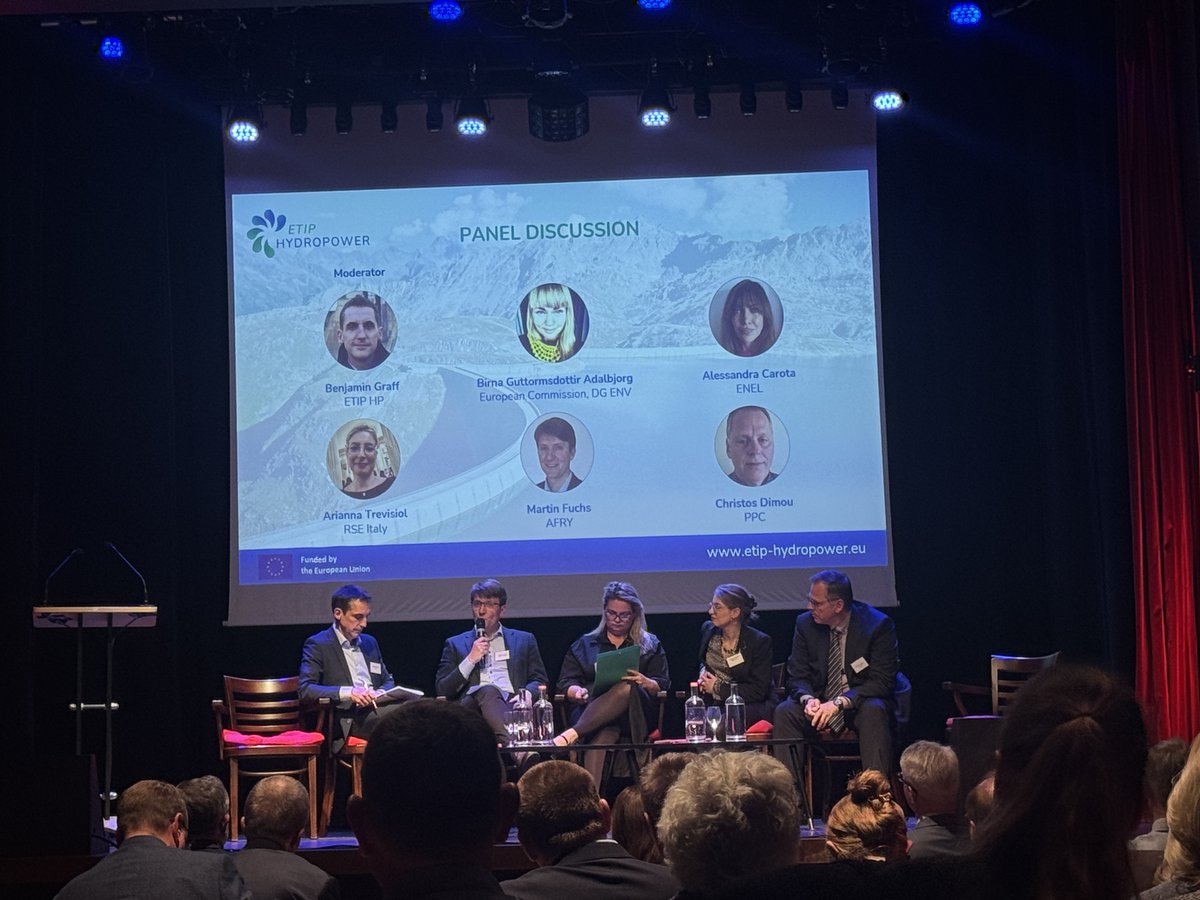 Session 3 Panel: Only 20% of EU waters are in good chemical condition: climate resilience is a major challenge. Hydropower has a key role to play, but must become more sustainable and water-wise to meet 2030 &amp; 2050 targets. #Hydropower #WaterResilience #ClimateAction #EUGreenDeal