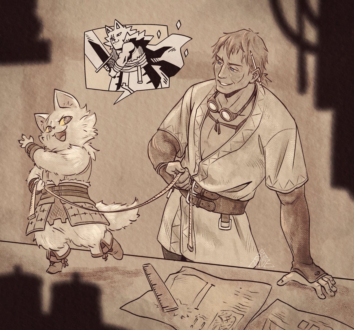 alanide_arts's tweet photo. "So, how long do you want the cape to be?"
#MHWilds #MonsterHunterWilds https://t.co/wxJ5SwySdK