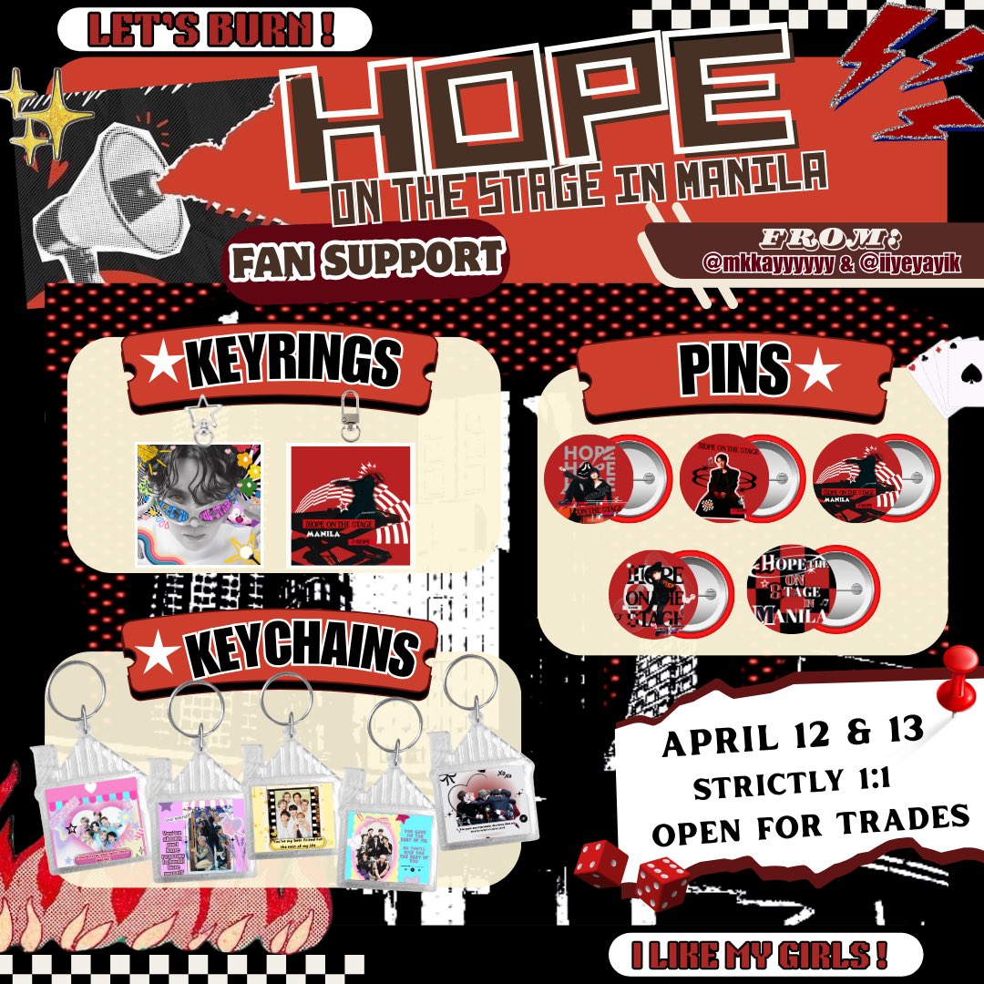 Mkkayyyyyy's tweet photo. HOPE ON THE STAGE MANILA 🐿️💜

Keyrings, OT7 Keychains &amp; Pins ★
fan support by @Mkkayyyyyy &amp; @iiyeyayik 
╰ April 12 &amp; 13, 2025
╰ 1:1, open for trades, dm me! 

ARMYs, TYSM for staying &amp; supporting BTS! Apobangpo! 💜✨

#HOPE_ON_THE_STAGE_TOUR 
#HOPE_ON_THE_STAGE_TOUR_Manila https://t.co/g52bNSsW2R
