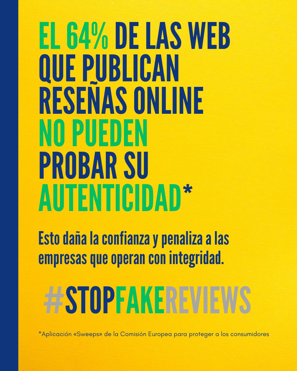 CEHATes's tweet photo. 💬 La reputación no es solo una opinión: es un activo intangible que merece ser protegido, por ello @CEHATes se une a la campaña contra las reseñas falsas en internet #StopFakeReviews de @fipeconf.
#FakeReviews #OnlineReviews #ConsumerProtection @HOTREC_EUROPE https://t.co/NBZiuSpoga