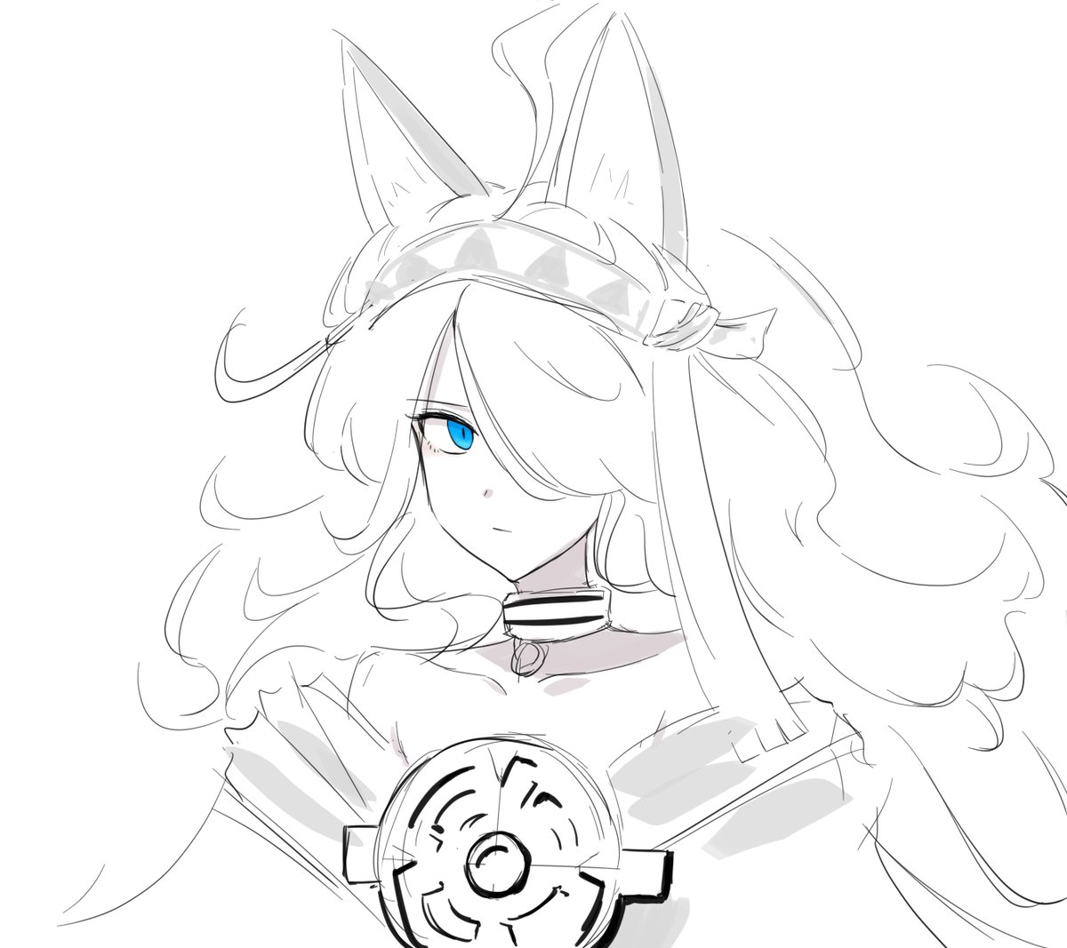 という訳で白キャス落書き