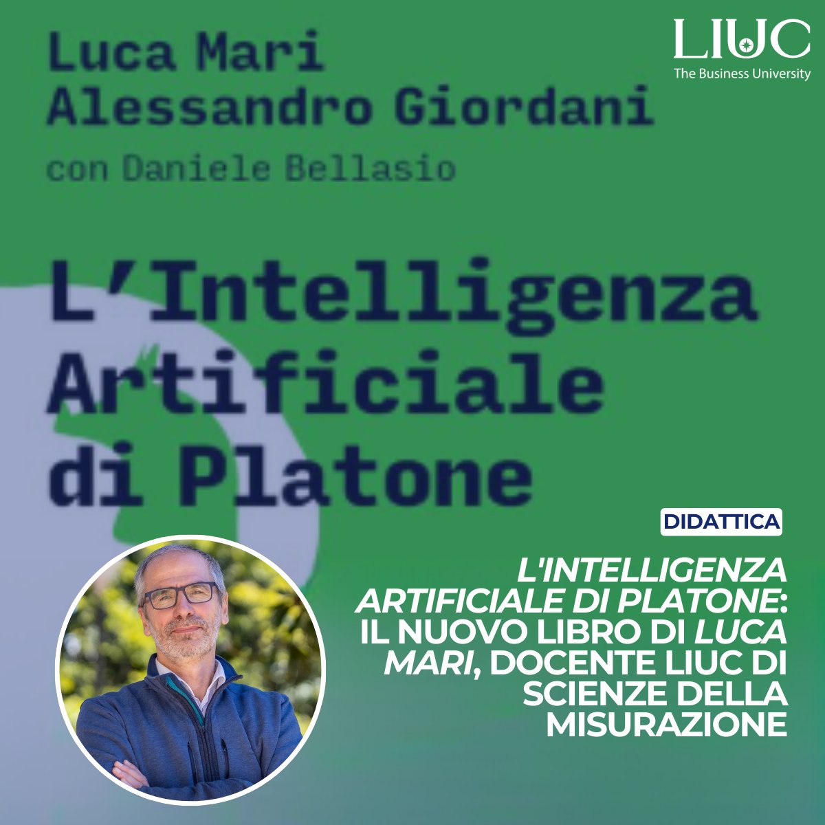 LIUC The Business University (@uniliuc) on Twitter photo 📚 𝘓’𝘐𝘯𝘵𝘦𝘭𝘭𝘪𝘨𝘦𝘯𝘻𝘢 𝘈𝘳𝘵𝘪𝘧𝘪𝘤𝘪𝘢𝘭𝘦 𝘥𝘪 𝘗𝘭𝘢𝘵𝘰𝘯𝘦 è il nuovo libro di Luca Mari, Alessandro Giordani e <a href="/dbellasio/">Daniele Bellasio</a> una riflessione tra pensiero, chatbot e conoscenza.
Scopri di più sul <a href="/sole24ore/">IlSole24ORE</a>
tinyurl.com/Sole24OreAI
tinyurl.com/Sole24OreCB 📚 𝘓’𝘐𝘯𝘵𝘦𝘭𝘭𝘪𝘨𝘦𝘯𝘻𝘢 𝘈𝘳𝘵𝘪𝘧𝘪𝘤𝘪𝘢𝘭𝘦 𝘥𝘪 𝘗𝘭𝘢𝘵𝘰𝘯𝘦 è il nuovo libro di Luca Mari, Alessandro Giordani e <a href="/dbellasio/">Daniele Bellasio</a> una riflessione tra pensiero, chatbot e conoscenza.
Scopri di più sul <a href="/sole24ore/">IlSole24ORE</a>
tinyurl.com/Sole24OreAI
tinyurl.com/Sole24OreCB