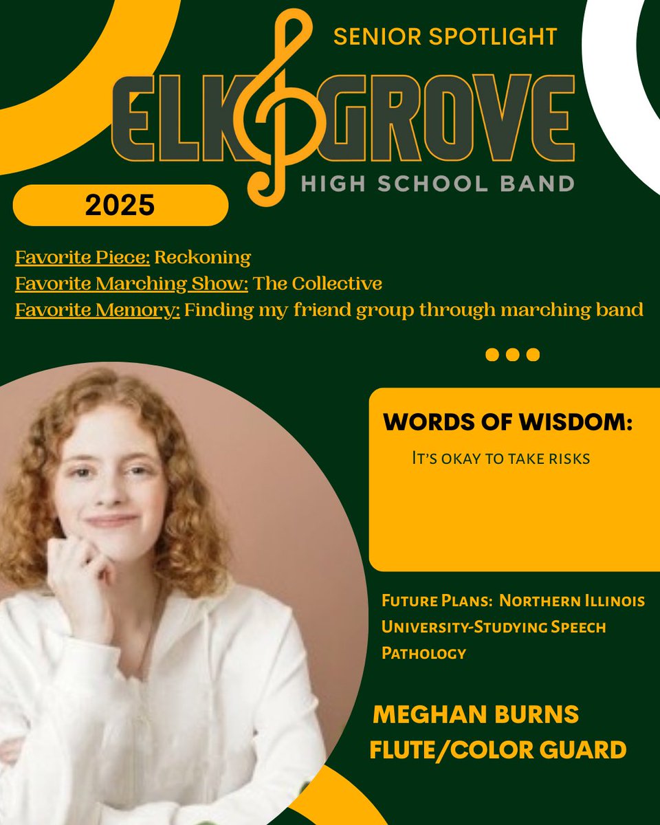 EGHSBand (@eg_band) on Twitter photo Today's senior spotlight is on Meghan Burns! Congrats on a great four years! <a href="/EGFineArts/">EGFineArts/Mr. Wolfe</a> <a href="/EGBandBoosters/">EGHS Band Boosters</a> #classof2025 Today's senior spotlight is on Meghan Burns! Congrats on a great four years! <a href="/EGFineArts/">EGFineArts/Mr. Wolfe</a> <a href="/EGBandBoosters/">EGHS Band Boosters</a> #classof2025
