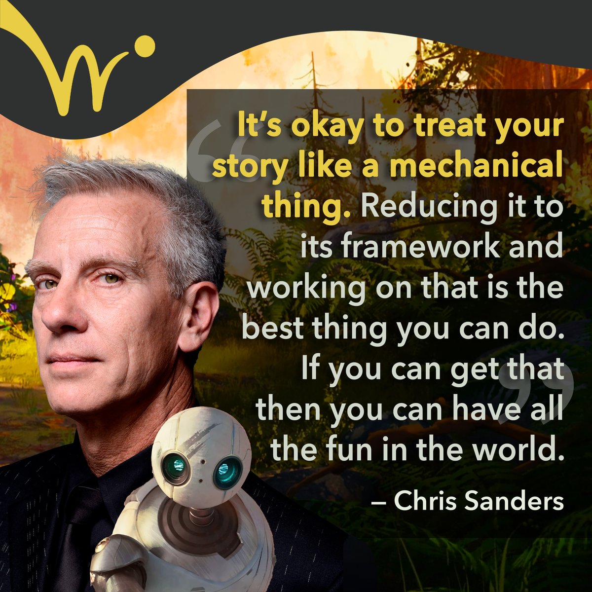 pietroschito's tweet image. Chris Sanders is an animation rockstar! Known for his distinctive art style and brilliant storytelling, Sanders is the mastermind behind Lilo & Stitch 🌺 How to Train Your Dragon🐉 The Croods☀ and The Wild Robot 🤖 What a roaster! #ChrisSanders #TheWildRobot #WriteForAnimation