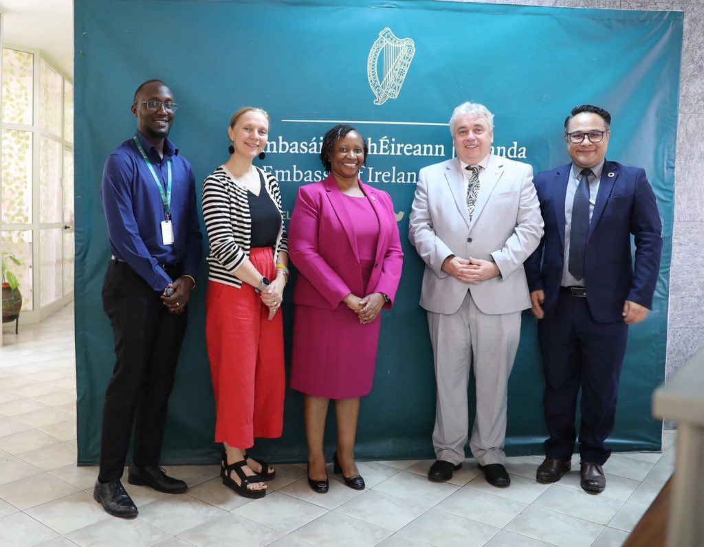 Kasonde Mwinga (@kasondemwinga) on Twitter photo Today, I had a productive discussion with H.E. Kevin Colgan, Irish Ambassador to Uganda. We discussed a range of issues, including Ireland’s continued support to the #Ebola response. Ireland remains a key donor to our efforts through the <a href="/WHO/">World Health Organization (WHO)</a> Contingency Fund for Emergencies. Today, I had a productive discussion with H.E. Kevin Colgan, Irish Ambassador to Uganda. We discussed a range of issues, including Ireland’s continued support to the #Ebola response. Ireland remains a key donor to our efforts through the <a href="/WHO/">World Health Organization (WHO)</a> Contingency Fund for Emergencies.