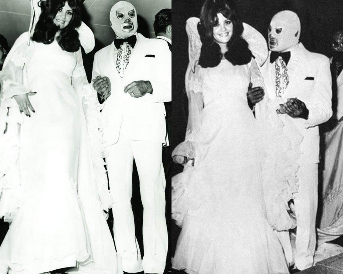 El Santo on his wedding day