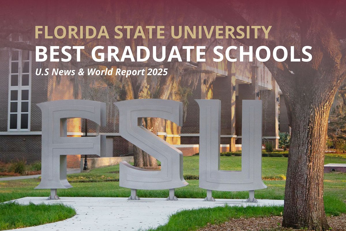 Grad programs across the board are looking strong at FSU 💪 

Congratulations to our speech-language pathology program and our library &amp; information science program for earning top 20 rankings once again!

Learn more here: news.fsu.edu/news/universit…
