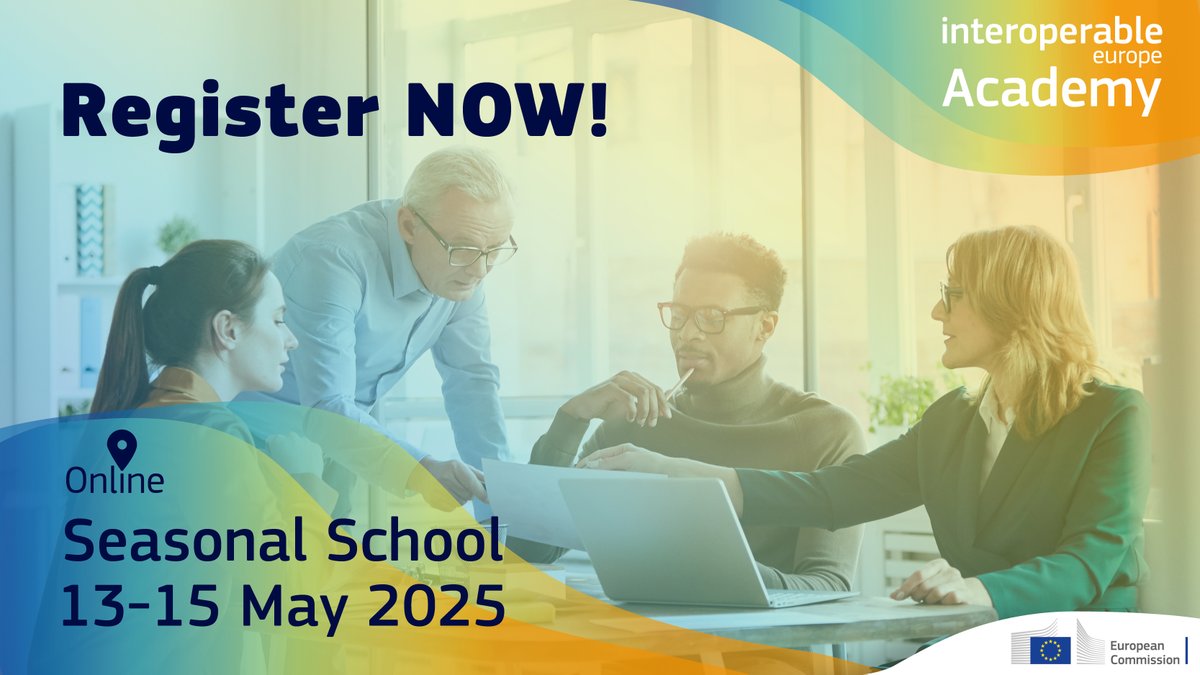 InteroperableEU's tweet photo. Within 5 weeks from now, the #InteroperableEuropeAcademy starts its seasonal school of 2025!

Interested in learning and discussing about those skills required when practically implementing the #InteroperableEuropeAct?

Sign up now!👉https://t.co/uYtOX1cI8E https://t.co/yNyMSE1DNF