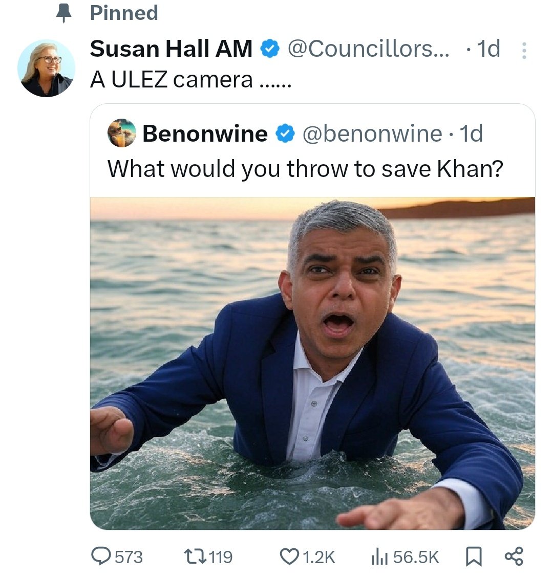 Otto_English's tweet image. It is absolutely appalling that you should be sharing that AI image with all it implies and insinuates.

You're an elected politician representing a supposedly major political party, NOT some anonymous far right online troll.

Have a word with yourself.

@Councillorsuzie