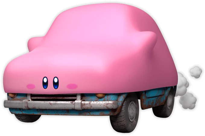 kirby no mario kart. o que não falta é opção (sem contar o timing perfeito por conta do air riders que tá vindo 