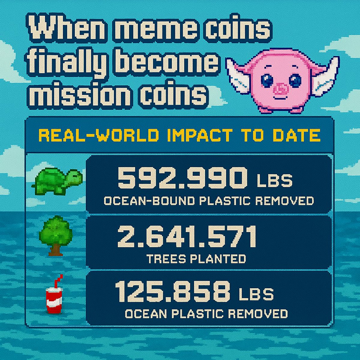 TheFlyingPigz's tweet photo. Somehow this one slipped past…

We’re building the world’s first mission coin on Solana — because fast, scalable tech deserves world-changing impact to match.