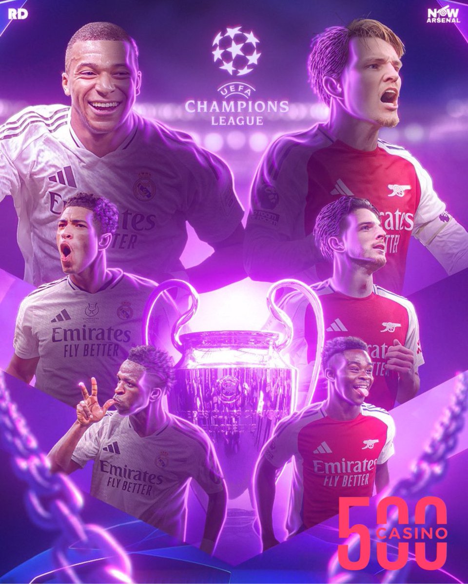 Arsenal - Real Madrid predictions? Winner gets a shoutout!

I’m saying 4-1 to Arsenal, Bukayo Saka hat-trick and Martinelli brace.