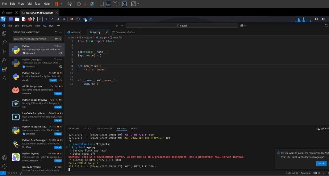Orji Ekeoma Miracle (@orjimirakle) on Twitter photo From zero to Flask 👏
Python coding in progress.
<a href="/ireteeh/">Dr Iretioluwa Akerele</a> <a href="/ClickSafeCSC/">ClickSafe Community(CSC)</a> <a href="/AltSchoolAfrica/">AltSchool Africa</a> From zero to Flask 👏
Python coding in progress.
<a href="/ireteeh/">Dr Iretioluwa Akerele</a> <a href="/ClickSafeCSC/">ClickSafe Community(CSC)</a> <a href="/AltSchoolAfrica/">AltSchool Africa</a>