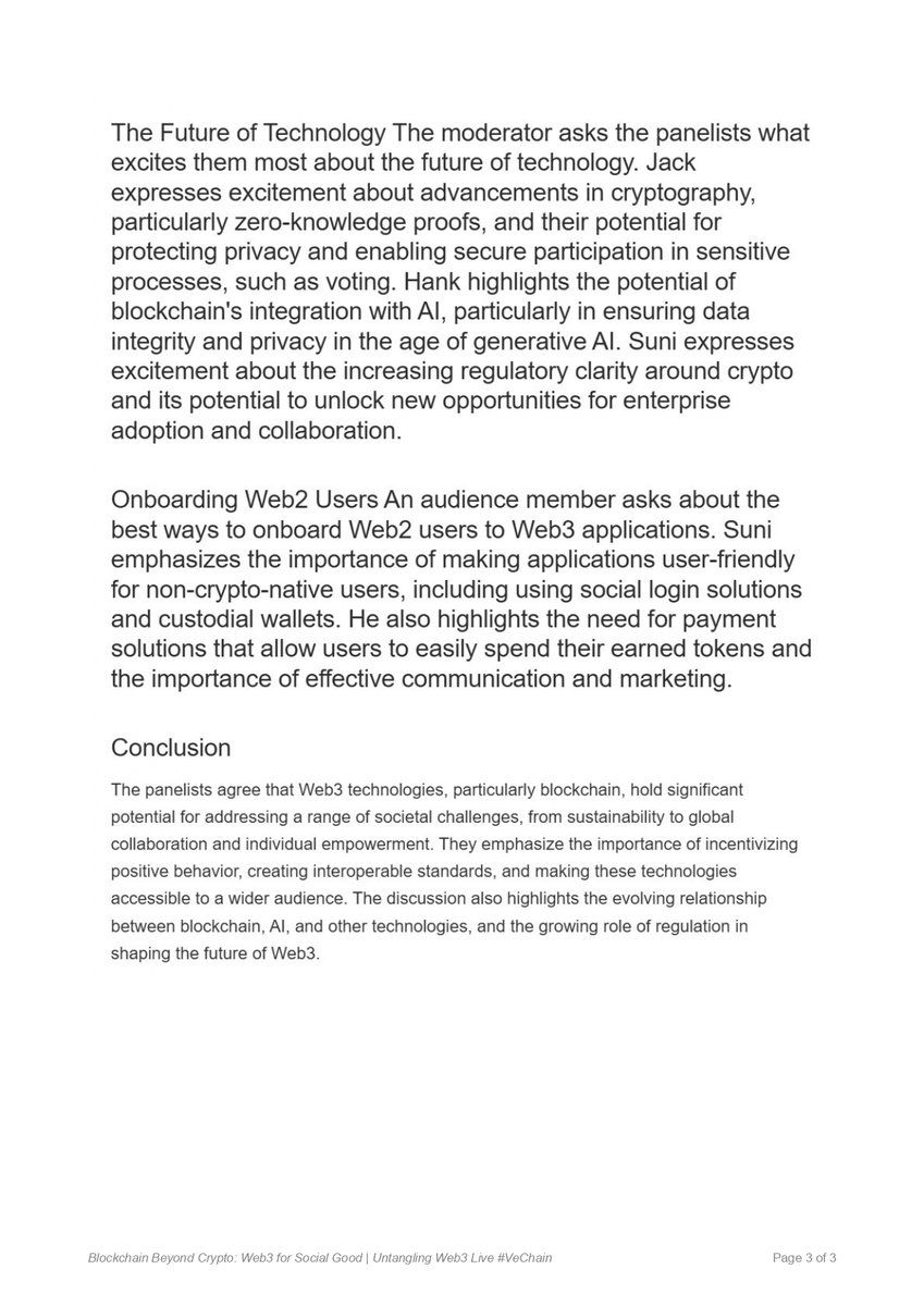 At Untangling Web3’s debut live event, industry leaders including VeChain’s Sunny Lu and the UN’s Pankhuri Bansal laid out how blockchain is already driving real-world impact.

From decentralized identity to sustainable supply chains, this isn’t just tech talk — it’s a