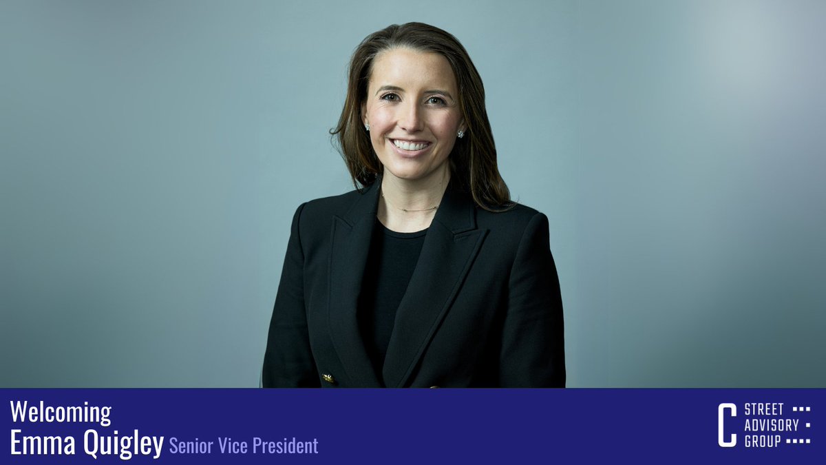 cstreetadvisory's tweet photo. C Street is thrilled to welcome Emma Quigley as a Senior Vice President.

Emma joins us from Blackstone, where she served as Chief of Staff to the Global Head of Corporate Affairs—leading strategic projects, cross-functional initiatives, and executive communications. https://t.co/EetiYlPNbS