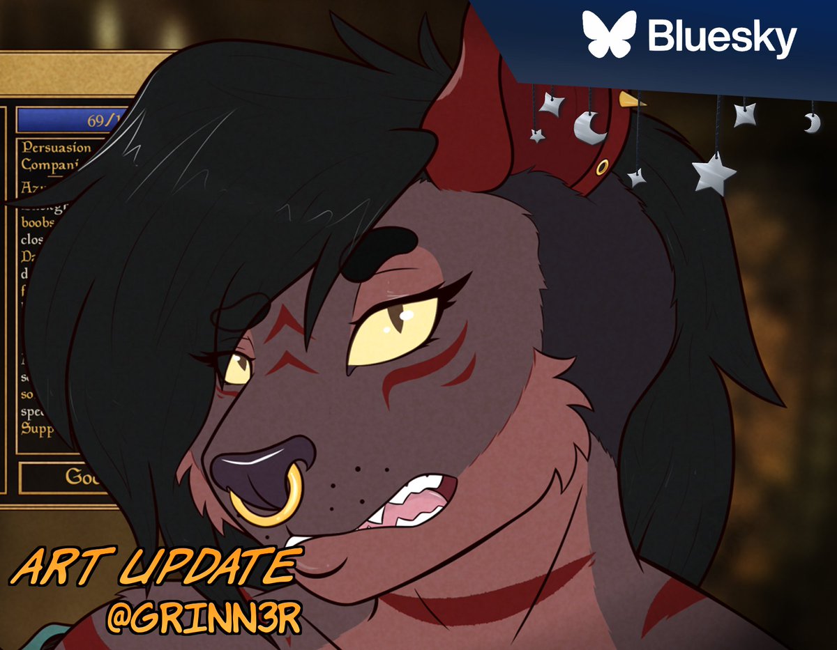 She knows you've been staring. Get it out of the way, or get her another drink! 😾🍺
#furryart #ElderScrolls #furry #nsfw #oc