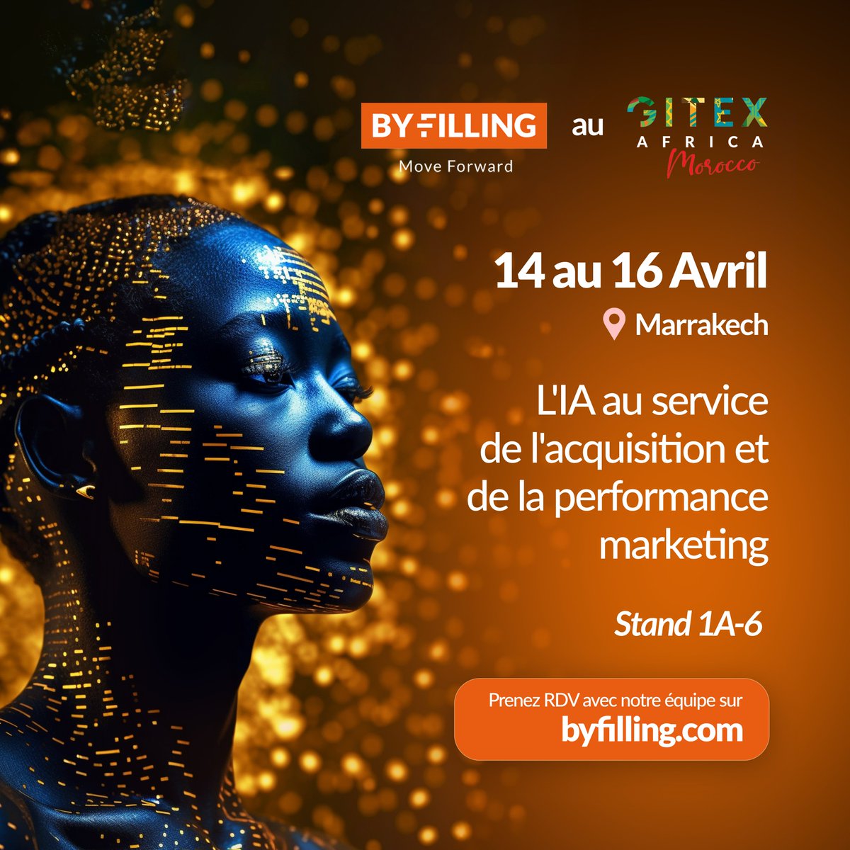 🚀 GRANDE NOUVELLE ! 

By Filling sera présent au #GITEX Africa 2025, le plus grand salon tech du continent !
 Venez découvrir comment nous transformons les données en opportunités commerciales concrètes ! 

RDV du 14 au 16 Avril 2025.

#GITEXAfrica2025  #IAMarketing #digital
