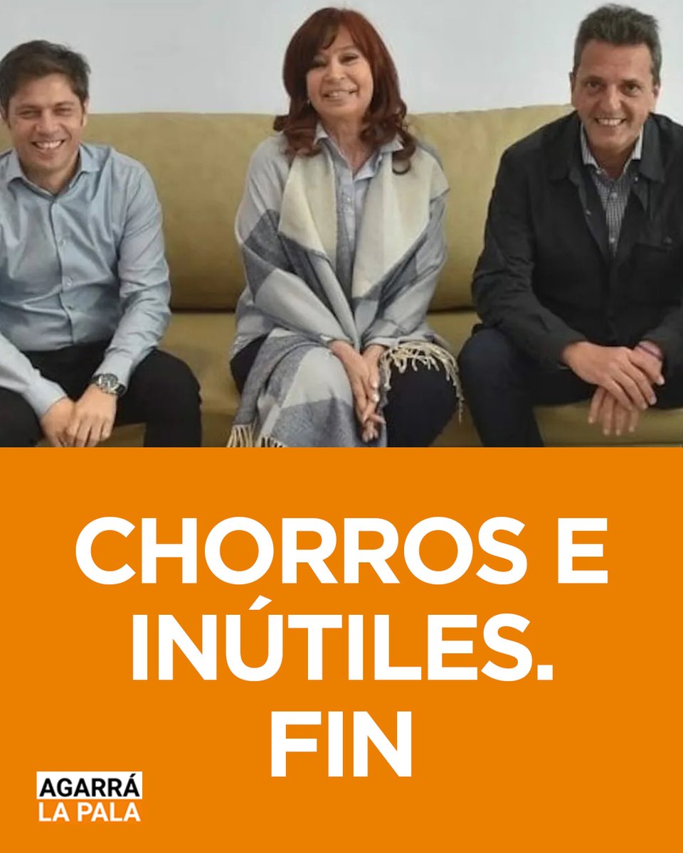 agarra_pala's tweet photo. CHORROS E INUTILES
FIN. https://t.co/fTinuHMT12