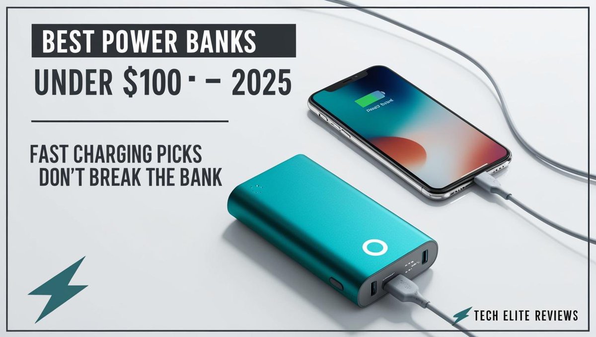 TechElitereview's tweet image. Fast charging without spending $150? Yes please.
We reviewed the best power banks under $100 in 2025.
Speed, portability &amp;amp; actual value.
→ bit.ly/43CoNBP
#TechUnder100 #PowerBanks #TravelTech #iPhone #ANKER #Samsung #smartphone #charging