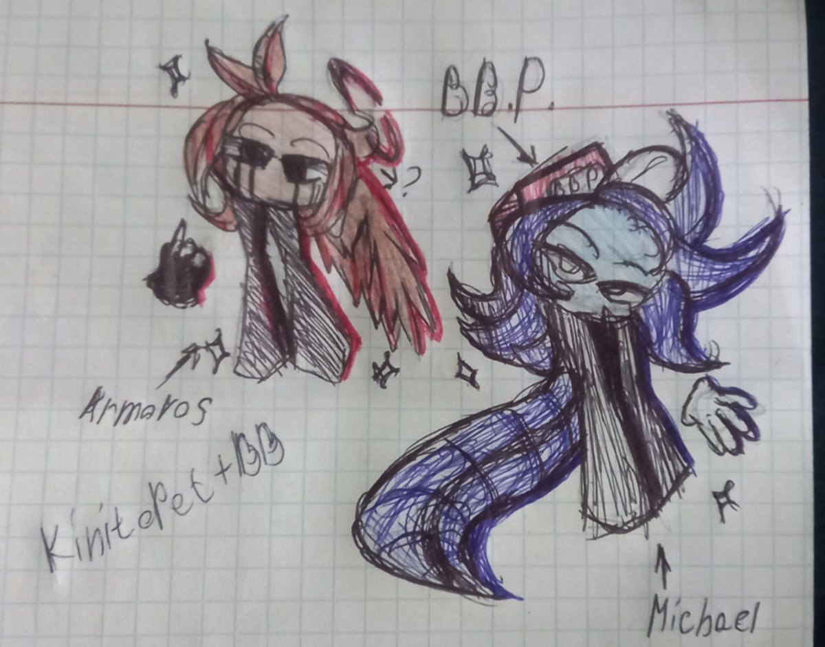Shurka_001's tweet photo. I forgot to show it, but oh well
Well, Michael became Axolotl, and Armaros... As I was a bird, so it is!!
XD
#kinitopet + #BigBrother #armaros #fridaynightfunkin #au https://t.co/9XcNywkSID