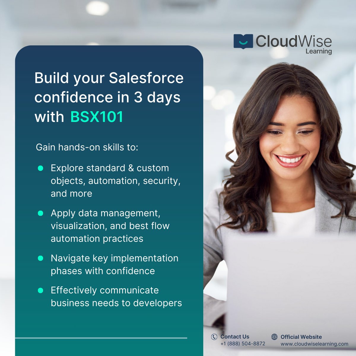 wmastrangelo's tweet image. What if you could master Salesforce in just 3 days? BSX101 helps you design scalable solutions, avoid pitfalls, and drive real ROI—without months of chaos.

 📚 Start your journey here: tinyurl.com/bddwh4rh 

#BSX101 #SalesforceCertification #SalesforceTraining #SalesforceCRM…