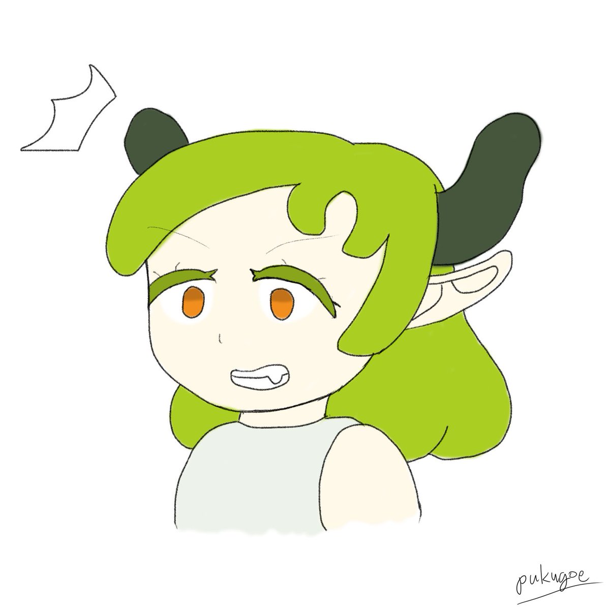 「本日の30分集中描き衝撃 」|プクゴエのイラスト
