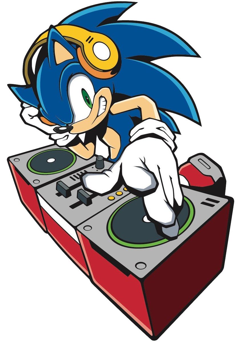 cosmicseternity's tweet photo. my favorite type of sonic art is when theyre singing and playing an instrument/listening to music https://t.co/hZxpPsN6gm