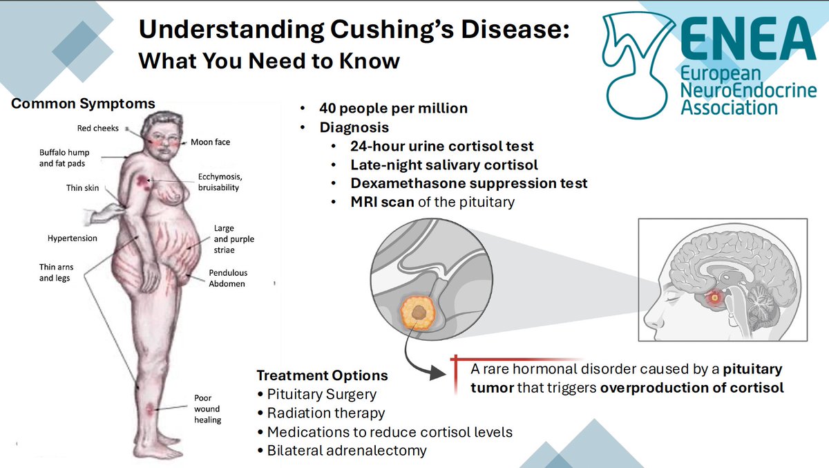 💡April 8 is Cushing’s Disease Awareness Day 💡

A rare but serious condition often missed or misdiagnosed.

Early diagnosis can change lives.

#CushingsAwareness #RareDiseases