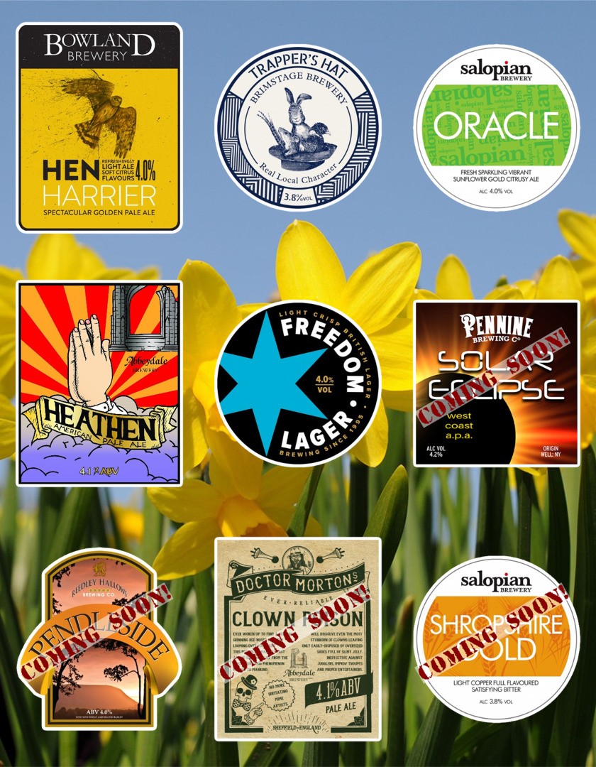 The Corner Post (@cornerpost_the) on Twitter photo We begin another new week with this starting line-up on for you to enjoy today. Check out what's next up too. We are open from 4pm - 9pm if you'd like to come and try them out. Cheers!
<a href="/BowlandBrewery/">Bowland Brewery</a> <a href="/BrimstageBeer/">Brimstage Brewery</a> <a href="/SalopianBrewery/">Salopian Brewery</a> <a href="/AbbeydaleBeers/">Abbeydale Brewery</a> <a href="/FreedomBrewery/">Freedom Brewery</a> We begin another new week with this starting line-up on for you to enjoy today. Check out what's next up too. We are open from 4pm - 9pm if you'd like to come and try them out. Cheers!
<a href="/BowlandBrewery/">Bowland Brewery</a> <a href="/BrimstageBeer/">Brimstage Brewery</a> <a href="/SalopianBrewery/">Salopian Brewery</a> <a href="/AbbeydaleBeers/">Abbeydale Brewery</a> <a href="/FreedomBrewery/">Freedom Brewery</a>