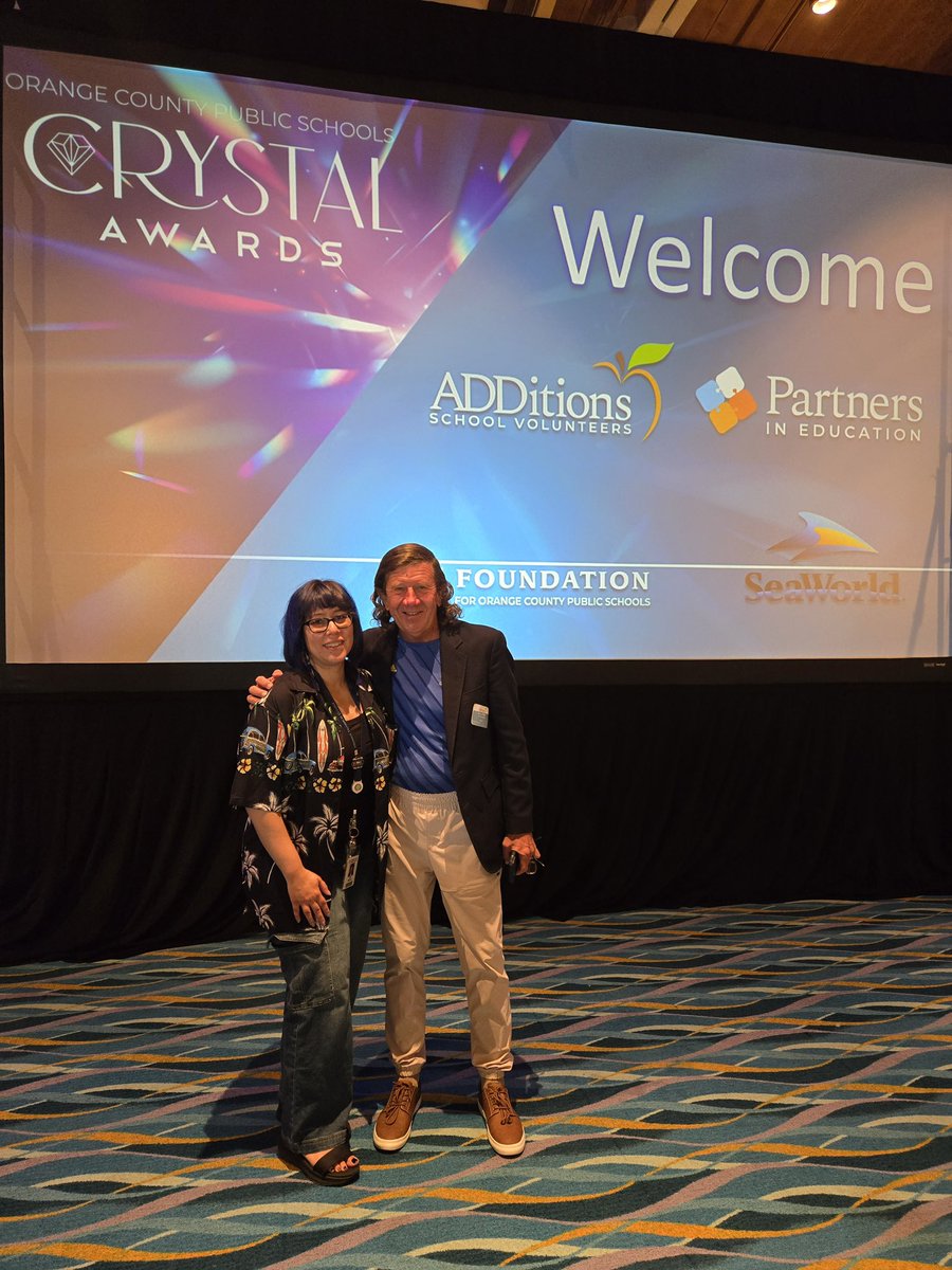 OCPS_R2Succeed's tweet photo. We were honored to celebrate Jim Miller @ the Crystal Awards ⭐️. Jim is a long- standing volunteer with R2S & has built strong & lasting relationships with teachers and students. Thanks Jim for your dedication & commitment! @Fdn4OCPS @OCPSnews #impactcdl https://t.co/5ZFgtNFFs3