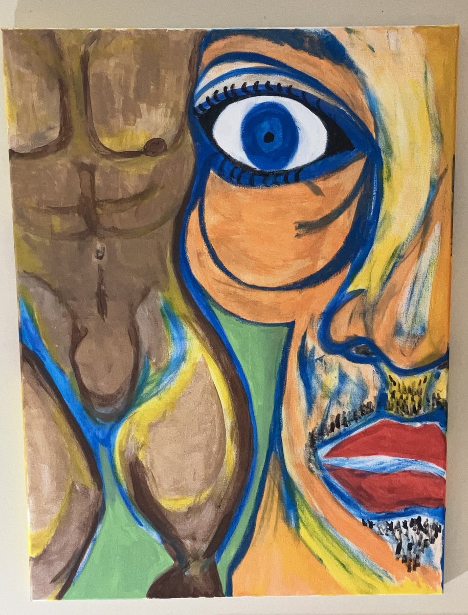 DArscorpius's tweet photo. “Strip Down at the Nudist Beach”. 18”x24” canvas all acrylic paint. Original Art by Darscorpius. #interiordesign #maleart #originalsketch #originalart #artforsale #funkyart #artlovers #artlife #myart #sharpieartist #artforsale #artsy #draw #design #contemporaryartist #creative https://t.co/S0WPOHKMoY