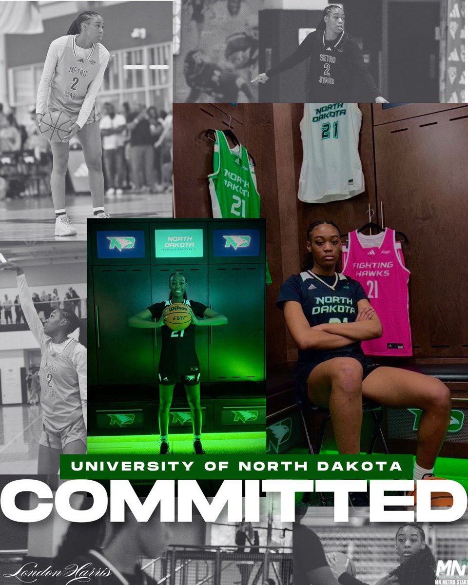 𝗖𝗢𝗠𝗠𝗜𝗧𝗧𝗘𝗗

Congratulations London Harris on her commitment to the University of North Dakota! 

#metrostarsfamily #3ssbgirls