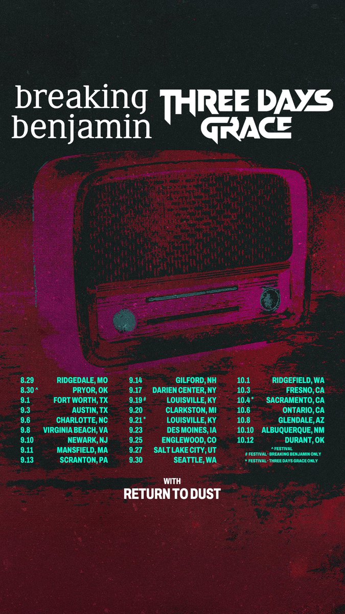 Breaking Benjamin tweet media