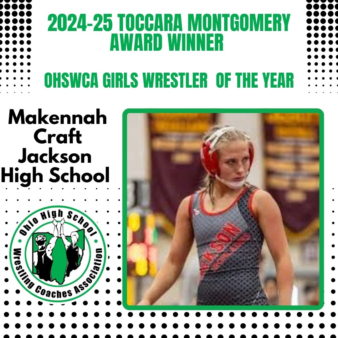 Congratulations to our 2024-25 Wrestlers of the Year
Zimmer Award Winner- Marcus Blaze 
Montgomery Award Winner- Makennah Craft