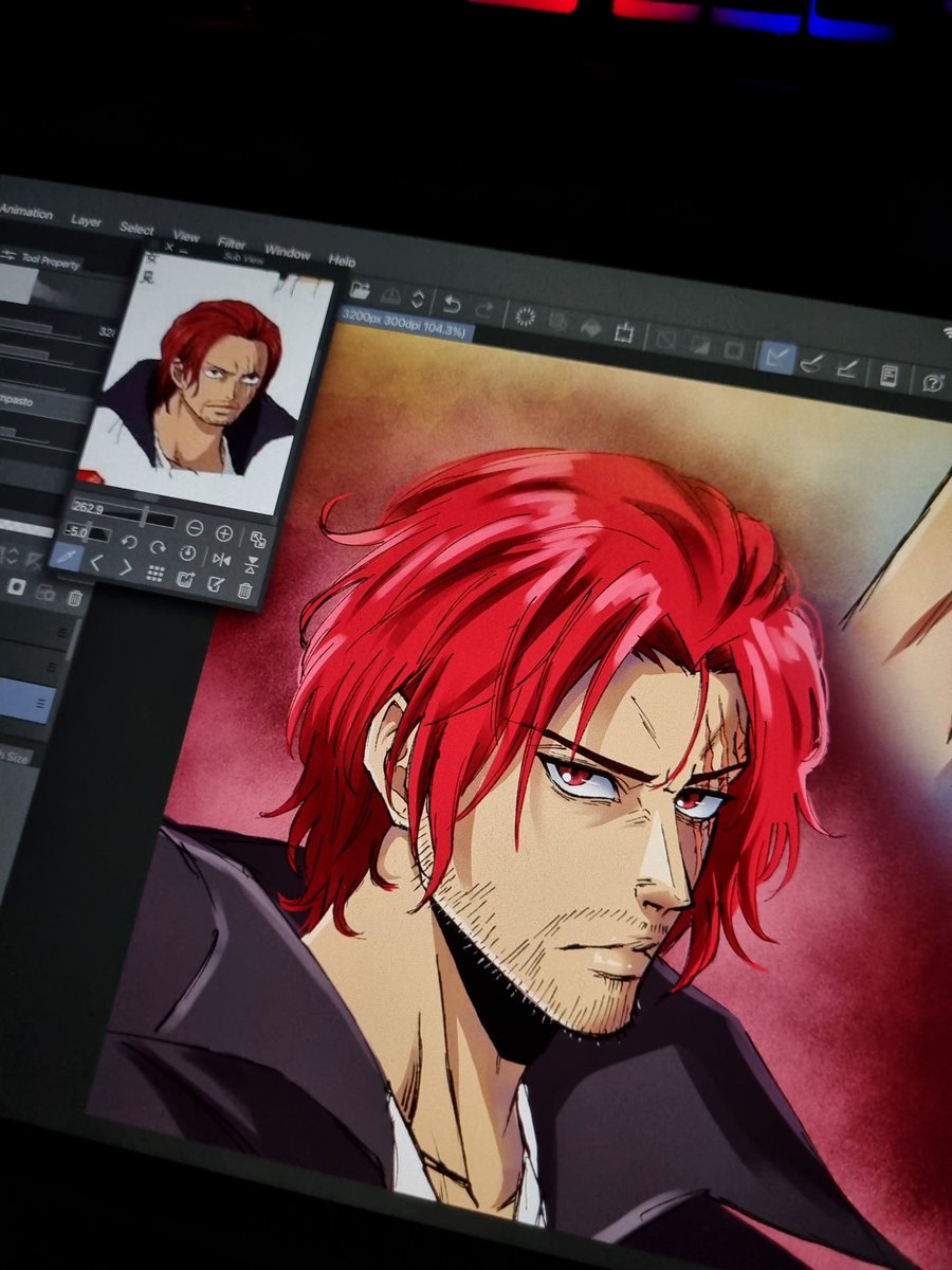 Shanks fanart I made just a color sketch...

#ONEPIECE #Onepiecefanart #redhairshanks #Shanks #fanart #digitalart #art #anime #manga