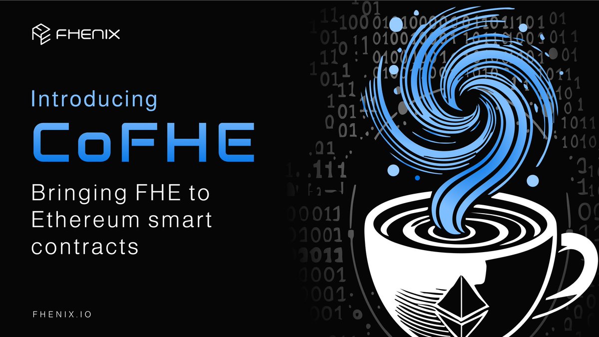 Introducing ☕️CoFHE: FHE with a Single Line of Code!

CoFHE is bringing FHE to Ethereum smart contracts—enabling encrypted computation with a single Solidity import. Now live on Ethereum Sepolia testnet, with more EVM chains coming soon!

cofhe-docs.fhenix.zone
