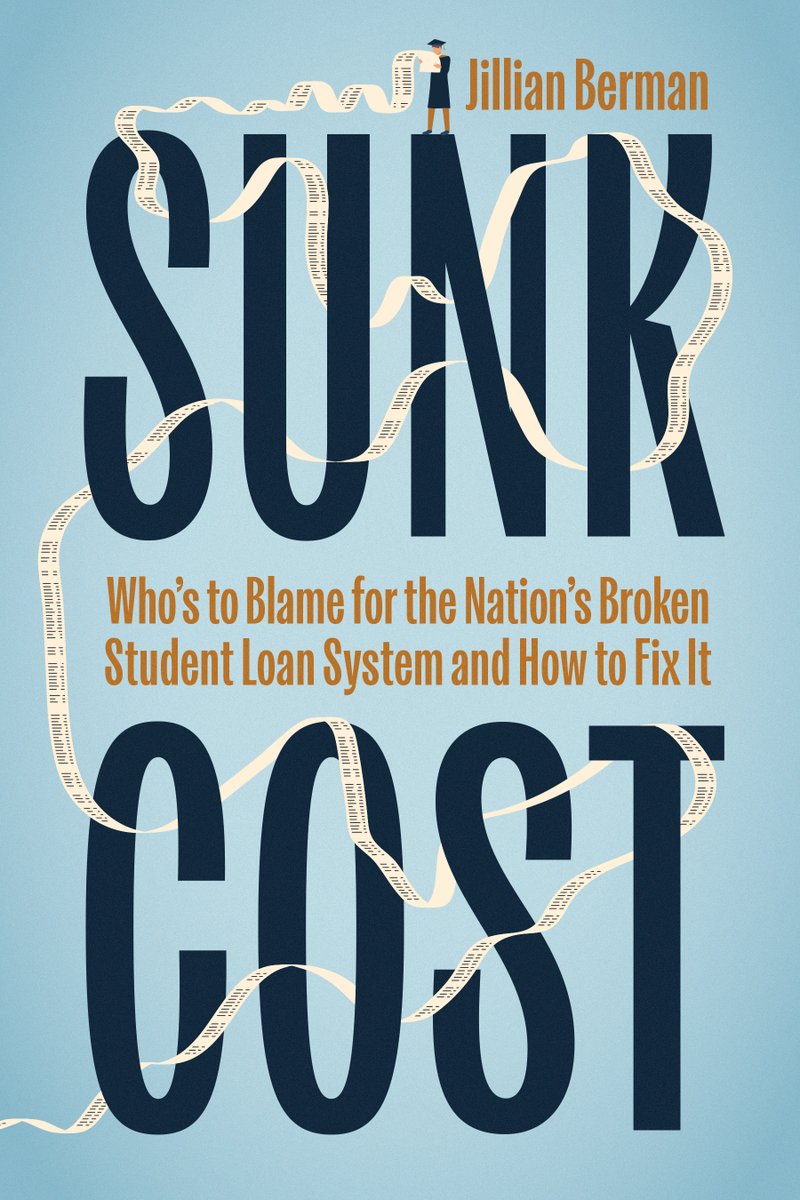 Today is pub day for SUNK COST, my book on the student debt crisis! It chronicles how a policy aimed at helping low- and middle-income Americans afford college became one of the biggest consumer finance challenges of our time. Order it here! press.uchicago.edu/ucp/books/book…