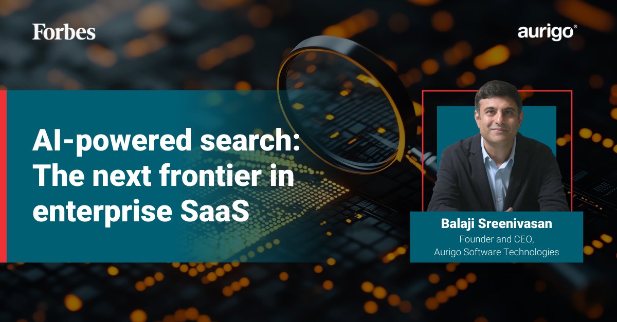 AI-powered search isn’t just an upgrade. It’s a whole new way to engage with data.
 
In his latest <a href="/Forbes/">Forbes</a> article, Aurigo CEO <a href="/_bsreenivasan/">Balaji Sreenivasan</a> writes, “Stop searching for data. Start talking to it.” He explains how technology is reshaping how teams work, think, and make decisions.
