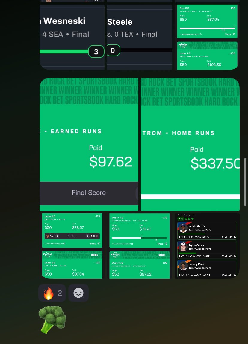 BroccoliBakugo's tweet photo. MLB is back and there are plenty of ways to cash in on it EV betting! 

Join @SyndicateBets_ to get in on all of the action across all DFS and Sportsbooks!

https://t.co/hYEIW9kbF1

Here are some SS’s of my cashes yesterday and I am only one of the many sharp bettors that post🥦 https://t.co/cv72JR84JK
