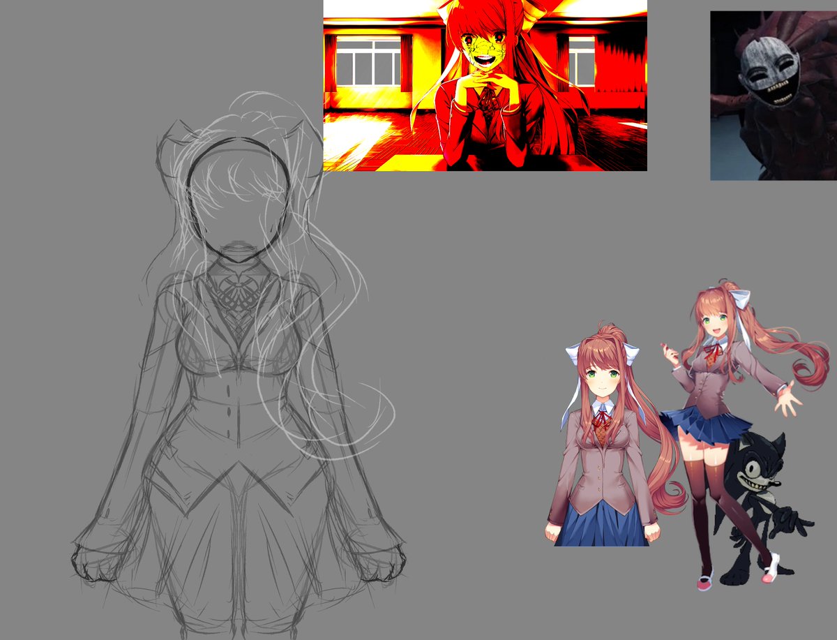 Bantrap_REAL's tweet photo. @PhoenixFinch_ This isn't rlly ddlc art related but, if you struggle drawing a character, try drawing them facing forwards for practive, for me this helps especially with smaller details and stuff. (srry if this wasn't rlly what you were talking abt but i hope its helps) https://t.co/03lSOsyCh9